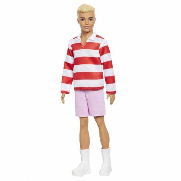 Лялька Barbie Fashionistas Кен Біло-червона смужка (HYV01) Лялька Barbie Fashionistas Кен Біло-червона смужка (HYV01)