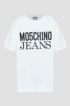 Женская белая футболка Белый S Moschino J0707.8762;5001
