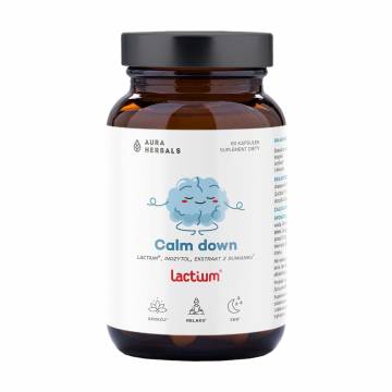 Комплекс от стресса Aura Herbals Calm Down Lactium, 60 капсул