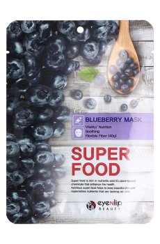 Тканевая маска для лица Eyenlip Super Food Blueberry Mask c экстрактом черники, 23 мл