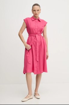 Льняное платье United Colors of Benetton