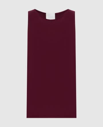 Бордовый топ из шелка