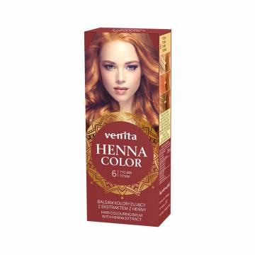 Оттеночный бальзам для волос Venita Henna Color Hair Colouring Balm с экстрактом хны, 06 Titian, 50 мл Оттеночный бальзам для волос Venita Henna Color Hair Colouring Balm с экстрактом хны, 06 Titian, 50 мл