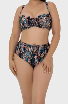 Женские трусики от купальника с узором Разноцветный 38 MARC&ANDRE L2520-ZP-HRB