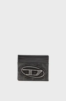 Черный кожаный кардхолдер CASE Черный ONESIZE Diesel X10611 P8764