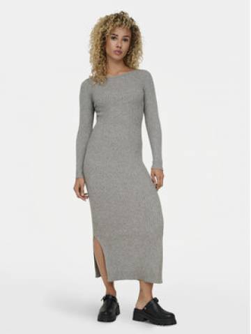 ONLY Трикотажна сукня Katia 15324649 Сірий Slim Fit ONLY Трикотажна сукня Katia 15324649 Сірий Slim Fit