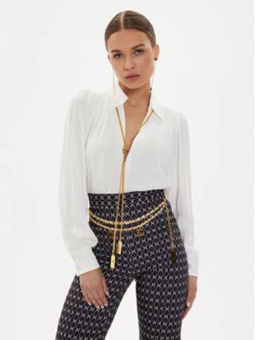 Elisabetta Franchi Блузка CA0-934-6E2-V420 Білий Standard Fit Elisabetta Franchi Блузка CA0-934-6E2-V420 Білий Standard Fit
