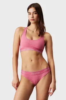 Женский розовый топ с узором Розовый XS Calvin Klein 000QF7874E