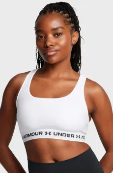 Женский белый топ Crossback Mid Bra Белый XXL Under Armour 1361034-101