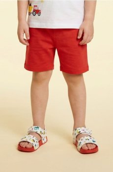 Дитячі сандалі з мотивом транспортних засобів - білий