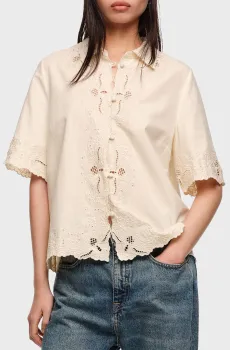 Женская бежевая рубашка Бежевый L Bimba Y Lola 261BR2050.10090