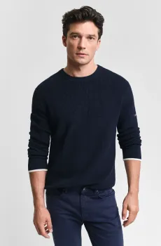 Мужской темно-синий джемпер Синий L Gant 8050230