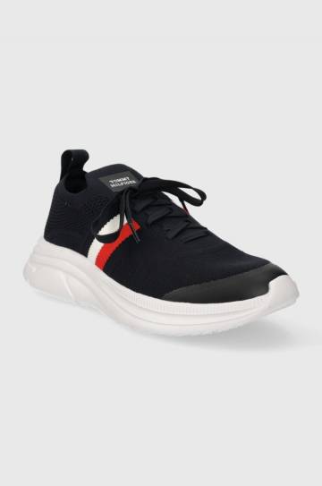 Кроссовки Tommy Hilfiger MODERN RUNNER KNIT STRIPES ESS цвет синий FM0FM04798 Кроссовки Tommy Hilfiger MODERN RUNNER KNIT STRIPES ESS цвет синий FM0FM04798