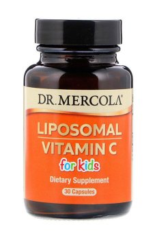 Липосомальный витамин С для детей Dr. Mercola Liposomal Vitamin C for Kids, 30 капсул