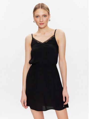 Tommy Jeans Літня сукня Essential DW0DW15174 Чорний Regular Fit Tommy Jeans Літня сукня Essential DW0DW15174 Чорний Regular Fit