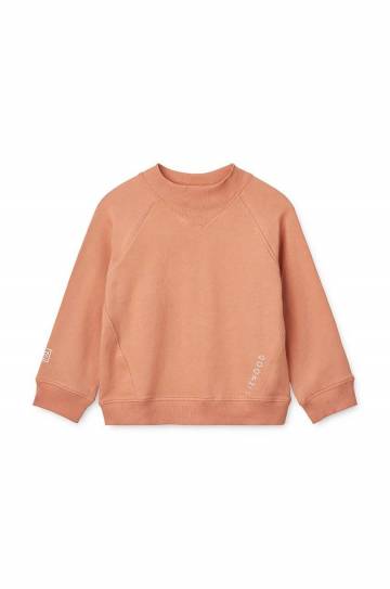Детская кофта Liewood цвет оранжевый с принтом