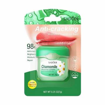 Увлажняющий бальзам для губ Sadoer Moisturize Lip Balm, Chamomile, 7 г Увлажняющий бальзам для губ Sadoer Moisturize Lip Balm, Chamomile, 7 г