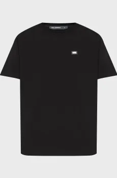 Мужская черная футболка Черный S Karl Lagerfeld 562235.755052;990