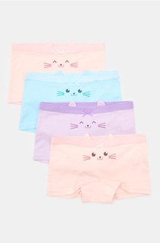 Боксери, 4 пари - пастельний рожевий