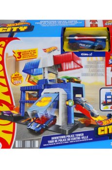 Игровой набор Hot Wheels City Полицейская башня в городе, от 3 лет (JHL74)