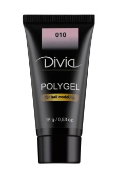 Полигель для наращивания ногтей Divia Polygel 010, 15 г
