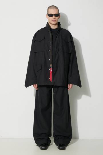 Куртка Alpha Industries M-65 мужская цвет чёрный переходная oversize 100103 Куртка Alpha Industries M-65 мужская цвет чёрный переходная oversize 100103