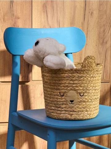 Плетений кошик для зберігання - бежевий