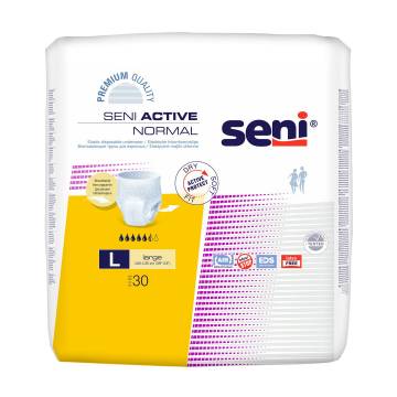 Впитывающие трусы-подгузники для взрослых Seni Active Normal Large, 30 шт Впитывающие трусы-подгузники для взрослых Seni Active Normal Large, 30 шт