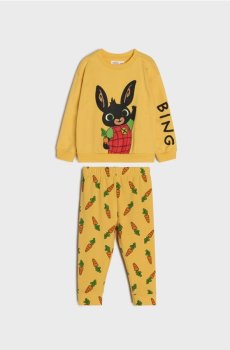 Комплект із світшота та штанів Bing - бежевий