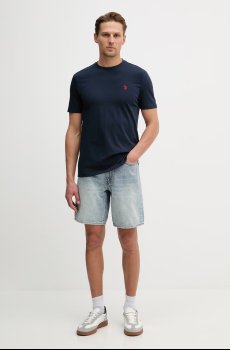 Хлопковая футболка U.S. Polo Assn. DHM