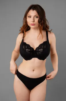 Женский черный бюстгальтер Черный 85E brabrabra SLZ25901012