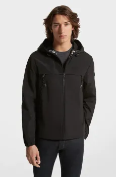 Мужская черная ветровка LOGO TAPE WINDBREAKER Черный XL Michael Kors CS3205H67F