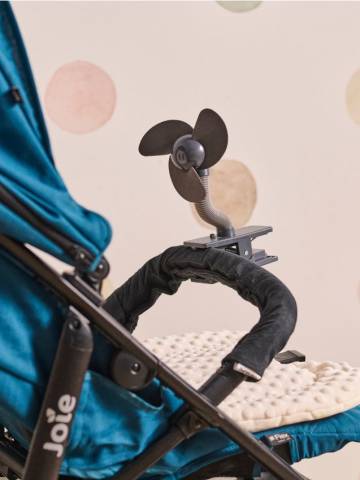 Вентилятор для коляски - чорний