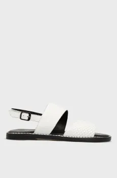 Женские белые кожаные сандалии Белый 37 Respect 705 White