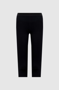 Черные шорты с узором логотипа