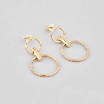 Серебряные серьги с позолотой Minimal 20327п Серебряные серьги с позолотой Minimal 20327п