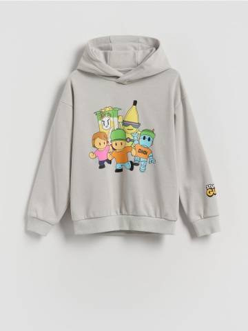 Reserved - Stumble Guys худі з капюшоном - світло-сірий - 902FJ-09X