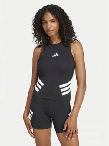 adidas Топ Future Icons 3-Stripes JC5418 Чорний Slim Fit adidas Топ Future Icons 3-Stripes JC5418 Чорний Slim Fit