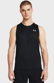 Мужская черная майка UA Tech Tank Черный S Under Armour 1382795-001