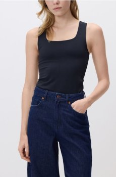 Reserved - Гладкий топ - чорний - 241HT-99X