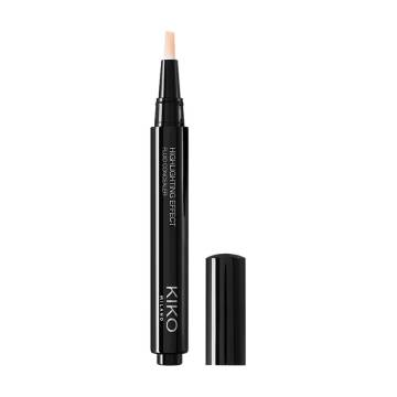 Жидкий консилер-хайлайтер Kiko Milano Highlighting Effect Fluid Concealer 01 Porcelain, 2 мл Жидкий консилер-хайлайтер Kiko Milano Highlighting Effect Fluid Concealer 01 Porcelain, 2 мл