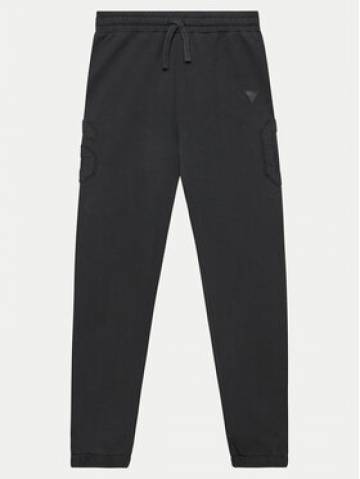 Guess Спортивні штани L4YQ13 KAD73 Чорний Relaxed Fit Guess Спортивні штани L4YQ13 KAD73 Чорний Relaxed Fit