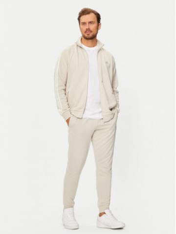 adidas Спортивний костюм Basic 3-Stripes French Terry IY6653 Бежевий Regular Fit adidas Спортивний костюм Basic 3-Stripes French Terry IY6653 Бежевий Regular Fit