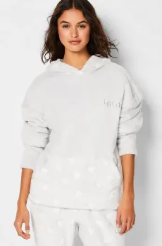 Женское серое худи с узором GRAIG Серый S Etam 6550332