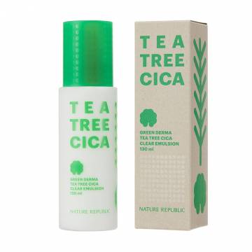 Эмульсия для лица Nature Republic Green Derma Tea Tree Cica Clear Emulsion, 130 мл Эмульсия для лица Nature Republic Green Derma Tea Tree Cica Clear Emulsion, 130 мл