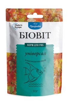 Пластинчатый корм для рыб Природа Биовит Универсал, 10 г