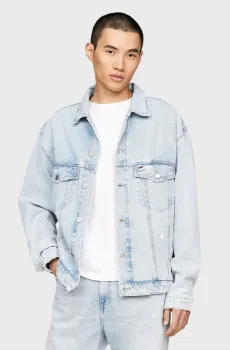 Мужская голубая джинсовая куртка AIDEN OVSZ TRKR JKT ARCH Голубой XXL Tommy Jeans DM0DM18774