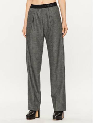 Pinko Штани з тканини Palma 102197 A07P Сірий Loose Fit Pinko Штани з тканини Palma 102197 A07P Сірий Loose Fit