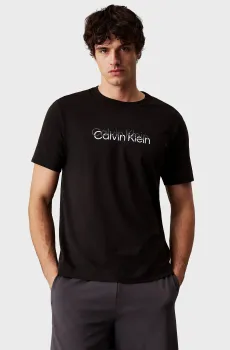 Мужская черная футболка PW - GRAPHIC Черный M Calvin Klein LVGMS5K183