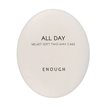 Компактная пудра для лица Enough All Day Velvet Soft Two-Way Cake SPF 28 PA++ со сменным блоком, 23 Natural Beige, 2*12 г Компактная пудра для лица Enough All Day Velvet Soft Two-Way Cake SPF 28 PA++ со сменным блоком, 23 Natural Beige, 2*12 г